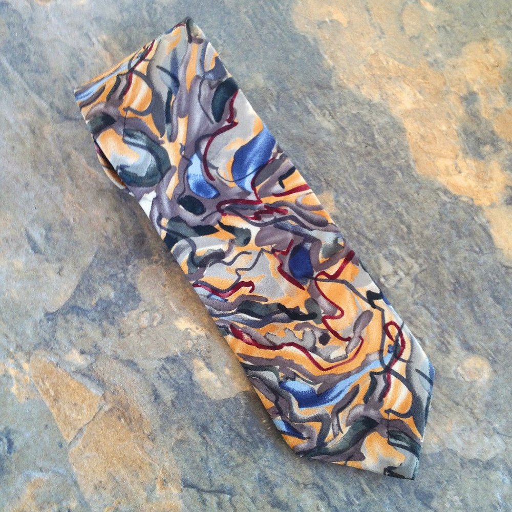 Vintage 50's Retro Style Silk Tie